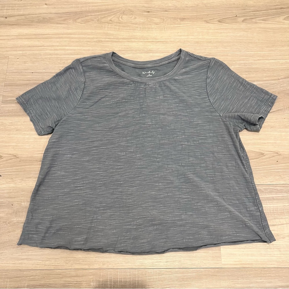 Wonderly Charcoal Short Sleeve Tee Small